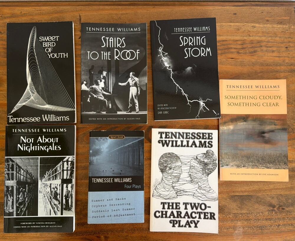 Tennessee Williams Lot of 7 Vintage Books Sweet Bird Of Youth, Spring Storm